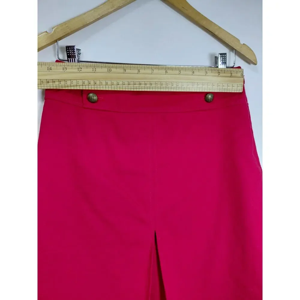 NWT Talbots Pink Pencil Knee Length Lined Skirt Women Size 2